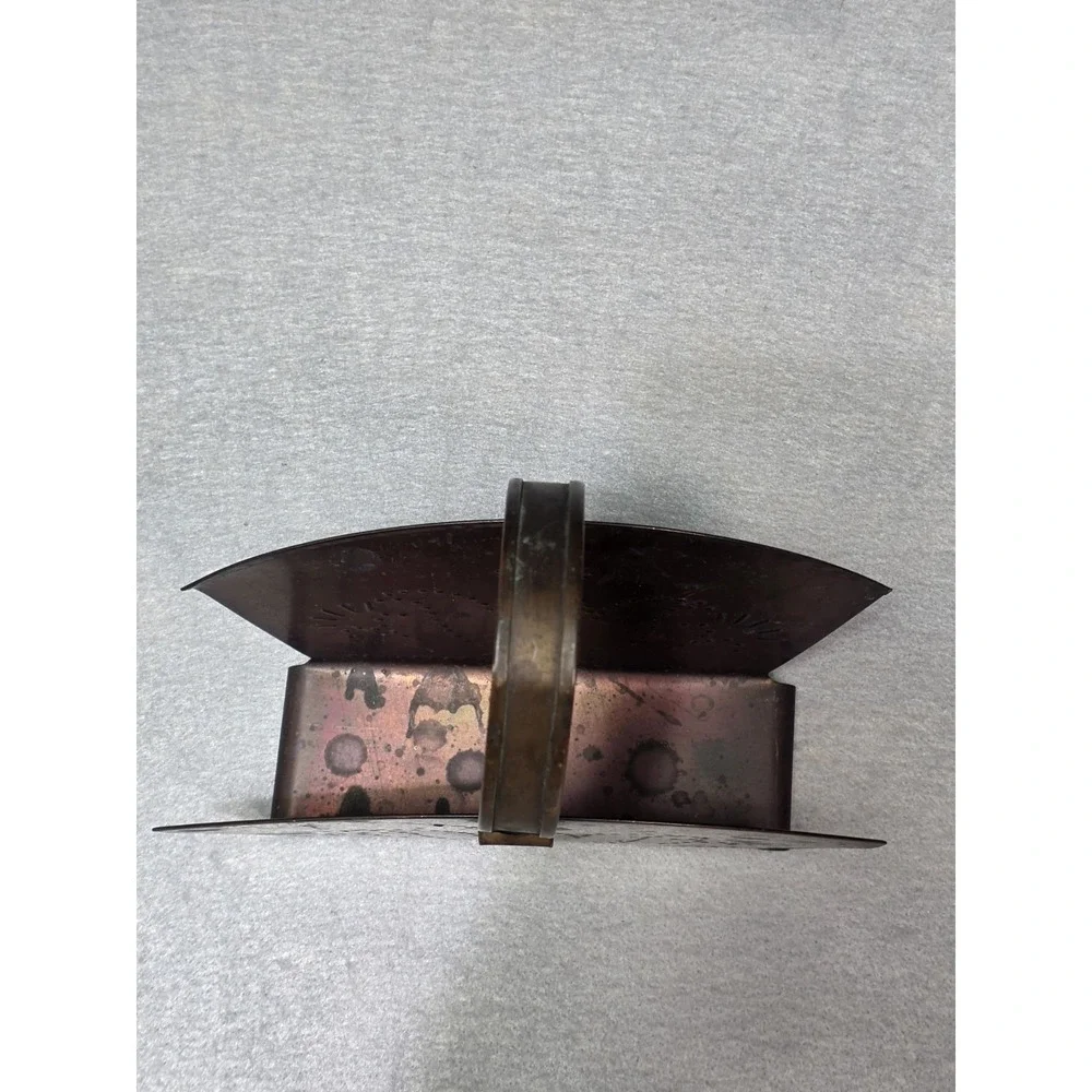 Solid Copper Vintage Napkin Holder Pfaltzgraff Village U.S.A.